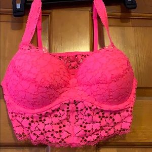 NWOT Bright Pink by VS Lace Bralette